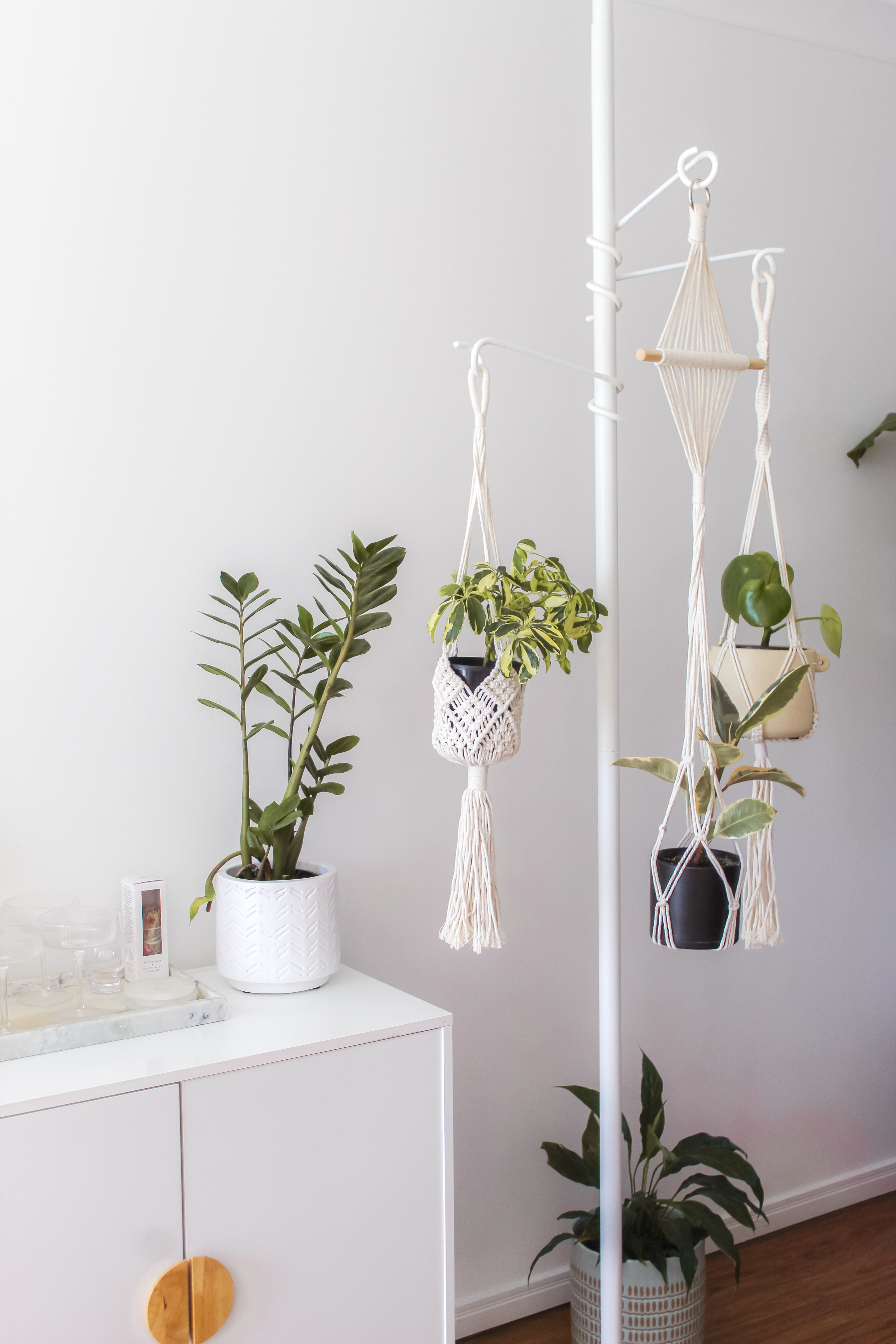 Hooks Tension Plant Stand