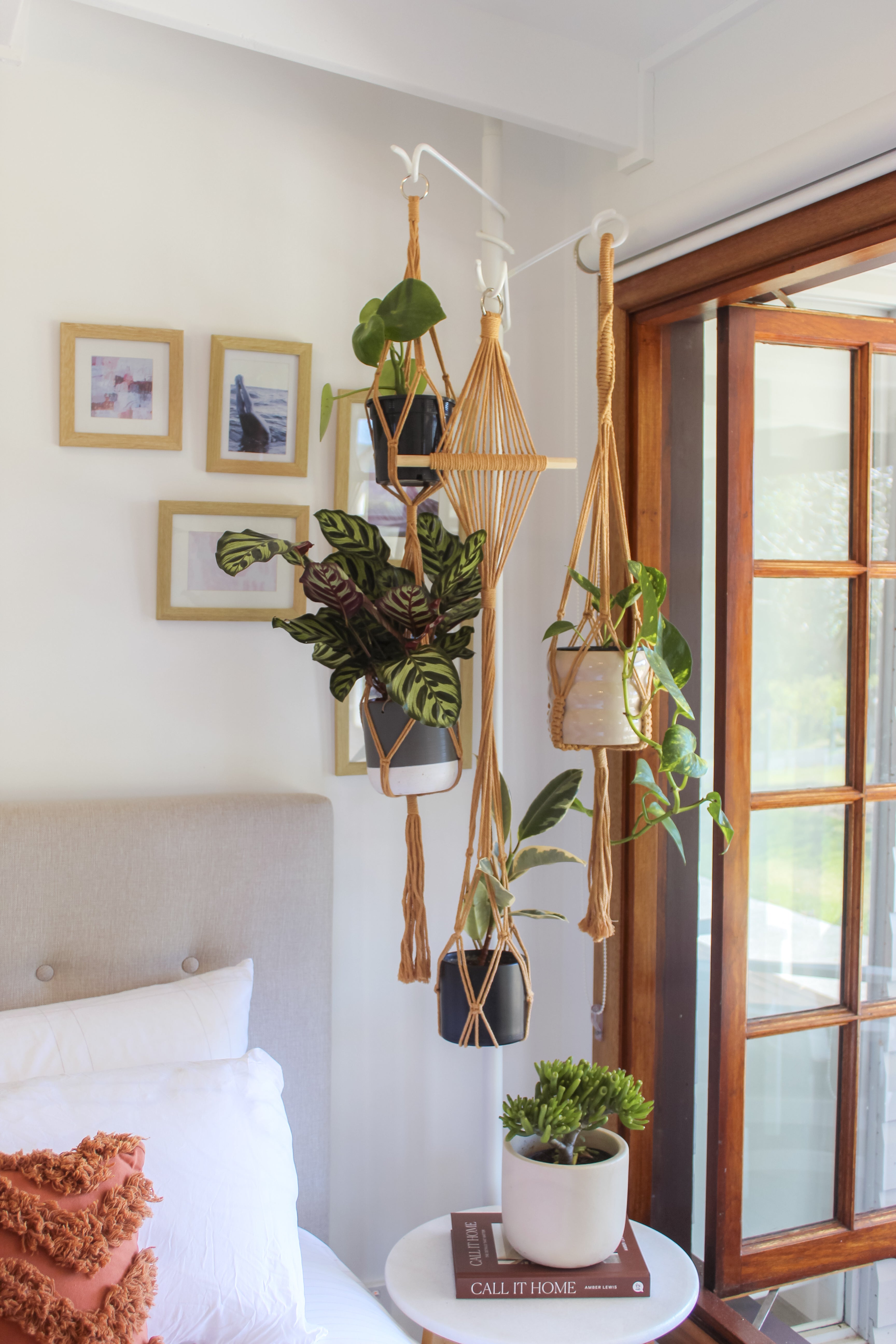 indoor plant tension pole australia Hooks Tension Plant Stand